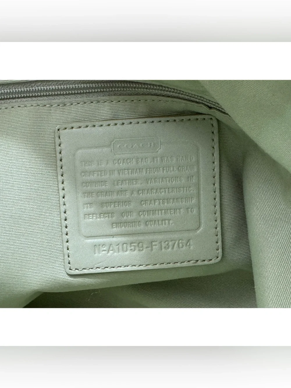 COACH Soho Pleated Hobo F13764 CELERY GREEN Leather Shoulder Crossbody Bag